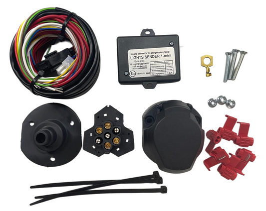 Universeller 7-poliger Elektrosatz – Anhänger-/Trailer-Steckdose für Pkw